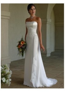 Column Wedding Dresses